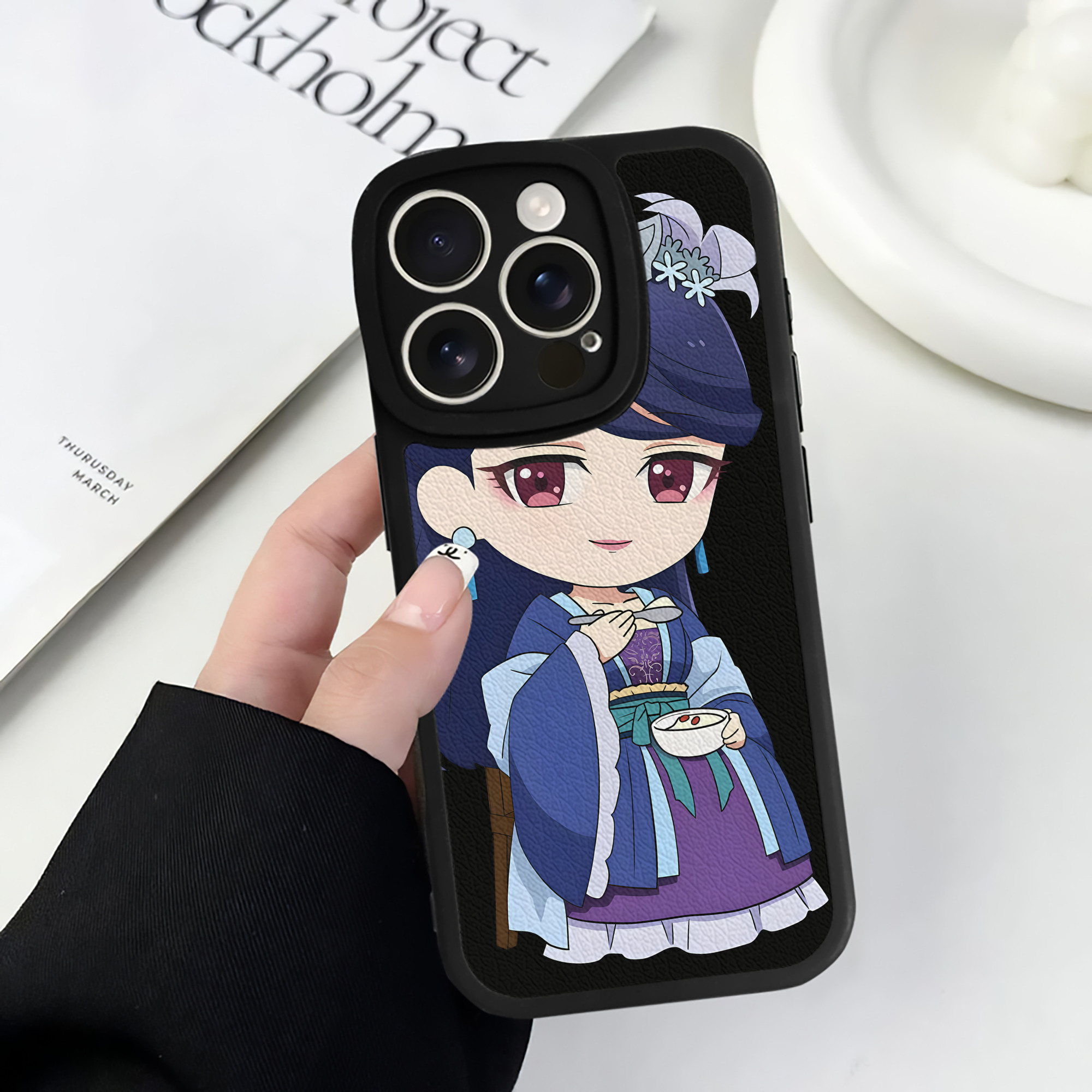 （画像用） 薬屋のひとりごと The Apothecary Diaries 【iPhone 16シリーズ対応】シリコンスマホケース（レザー調） 材質：シリコン